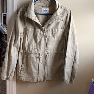 Old Navy khaki water proof jacket